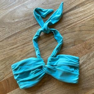Seafolly turquoise convertible bikini top